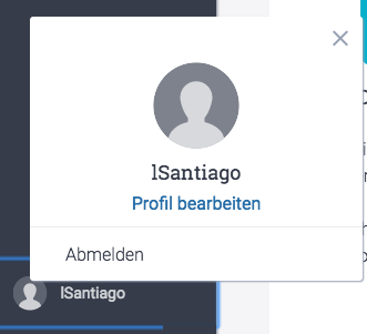 Image showing the edit profile popover
